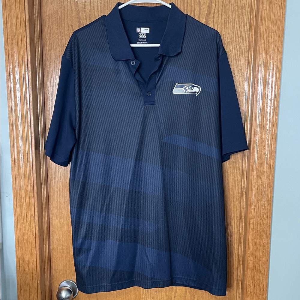Nike Seattle Seahawks Sideline Victory Stripe Dri-fit Polo